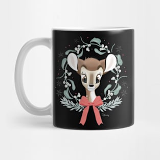 Bambi Christmas Wreath Mug